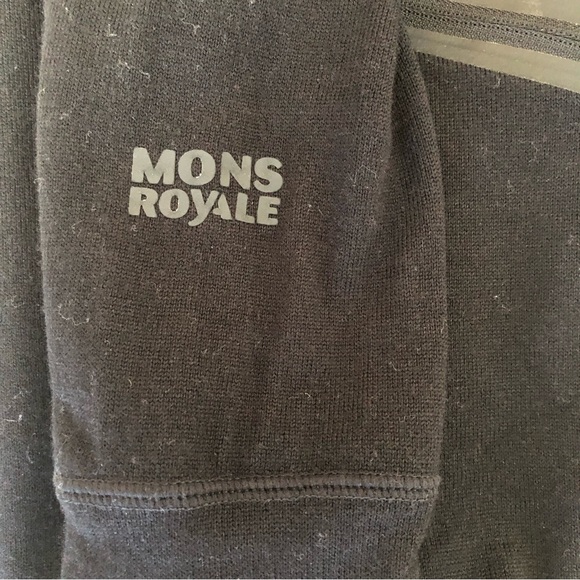 Mons Royale Womens Cortina High Neck Base Layer Pullover Top 100% Merino Wool M - Picture 6 of 13